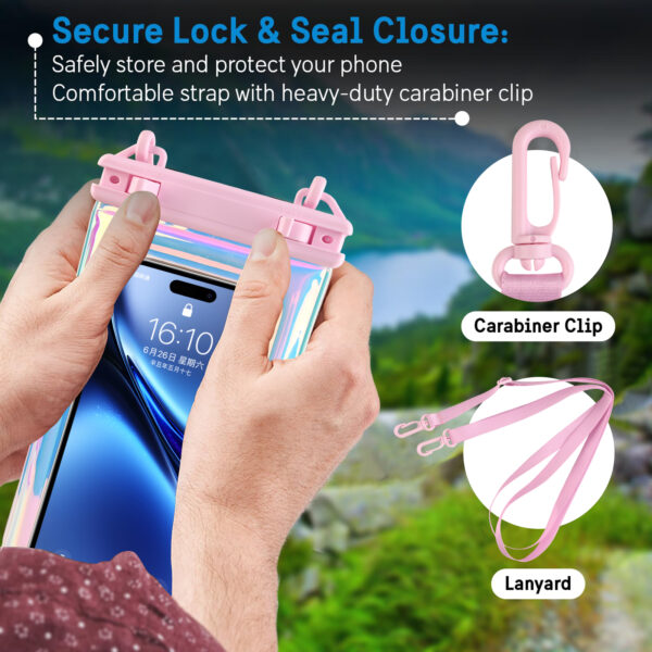 IP68 Large Waterproof Phone Pouch with Letter A Design - Image 5