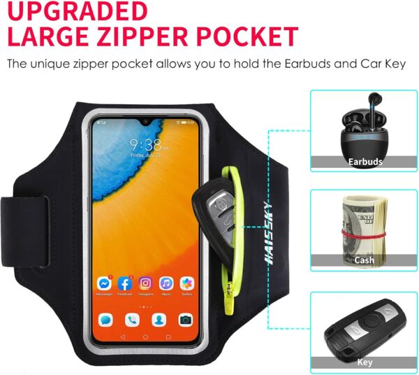 Running Armband with Earphone Bag Cell Phone - Image 2