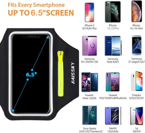 Running Armband with Earphone Bag Cell Phone - Image 8