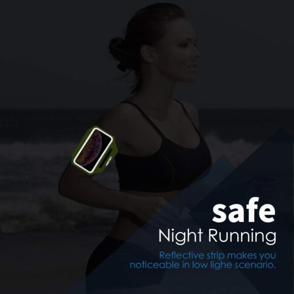 Water Resistant Running Armband with Earphone Bag - Image 7