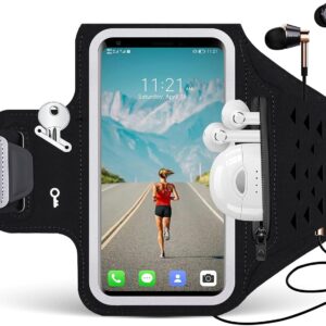 Water Resistant Running Armband with Earphone Bag & Zipper Slot