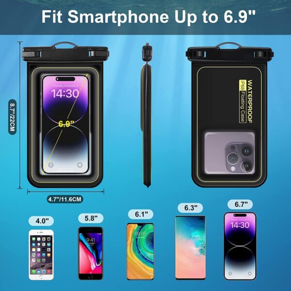 IP68 Floating Waterproof Phone Pouch with Lanyard - Image 6