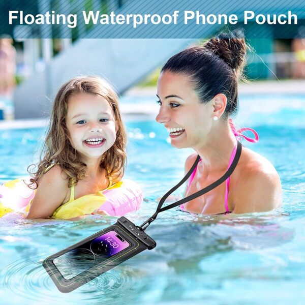 IP68 Floating Waterproof Phone Pouch with Lanyard - Image 2