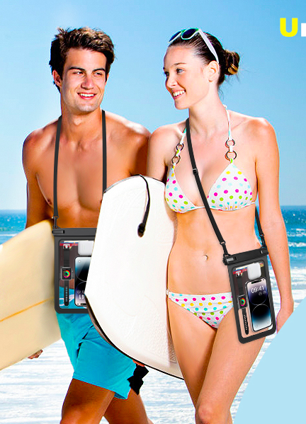 about us-waterproof phone pouch
