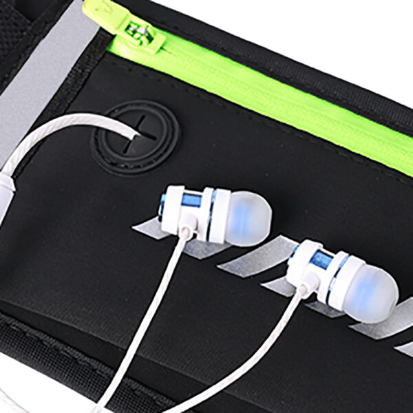 Three pocket running waist pack with water bottle holder - Image 4