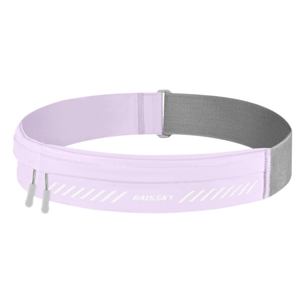 Dual-Pocket Running Belt | Macaron Colors | Sweatproof & Reflective | Marathon Cycling Fitness Walking | Phone + Essentials Storage - Image 3