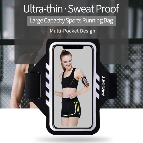 Haissky Professional Running Armband | Sweat-Proof Touch Window | Anti-Slip Buckle | Marathon-Level Sturdy Support - Image 4