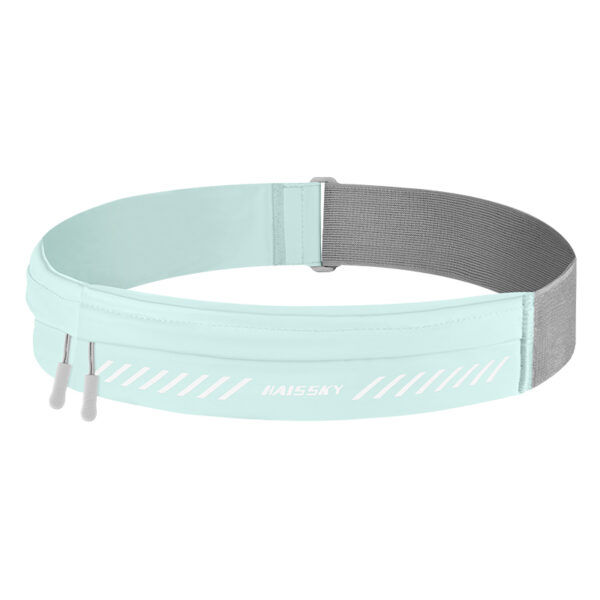 Dual-Pocket Running Belt | Macaron Colors | Sweatproof & Reflective | Marathon Cycling Fitness Walking | Phone + Essentials Storage - Image 4