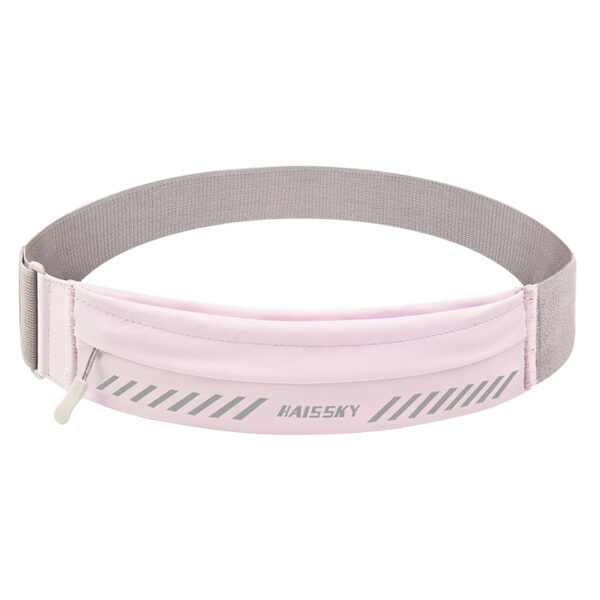 Macaron Color Marathon Belt - Breathable Walking Phone Pouch with Key Slot - Image 4