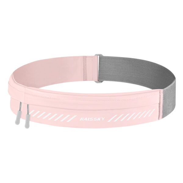 Dual-Pocket Running Belt | Macaron Colors | Sweatproof & Reflective | Marathon Cycling Fitness Walking | Phone + Essentials Storage - Image 5