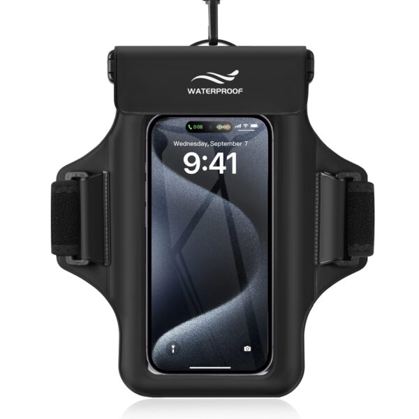 Haissky 2-in-1 Sports Armband & Dry Bag – 100% Waterproof Phone Case for Swimming, Running – Touchscreen Compatible IPX8