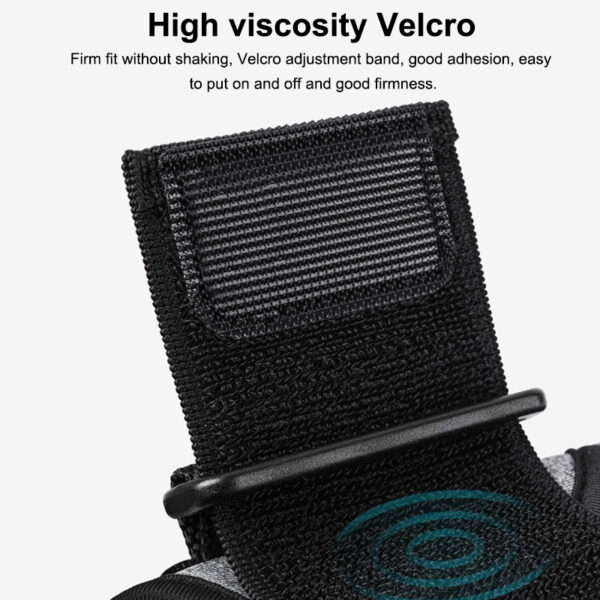 Anti-Theft 3-Pocket Armband | Hands-Free Carry | Phone/Wallet/Keys Storage | Adjustable Non-Slip Strap - Image 5