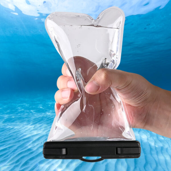 IPX8 Waterproof Phone Pouch | Fits 6.9" Phones | Neck/Crossbody Wear | Rainproof for Cycling Commute | Multi-Color - Image 7