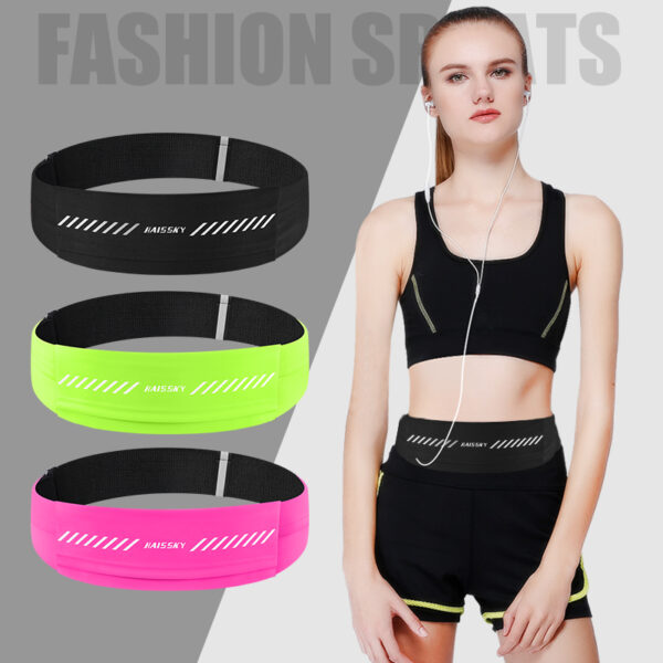 Sweatproof Waist Pack | Waterproof PU Lining | Fits All Phones | 3-Zone Storage | Breathable Hook-Loop - Image 2