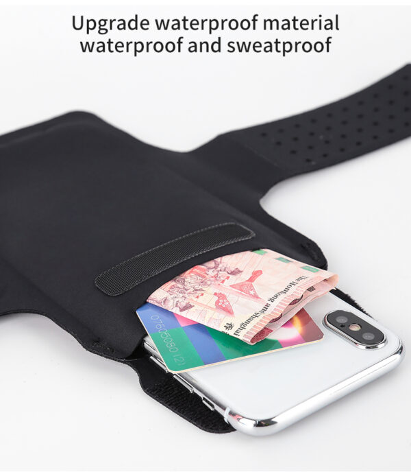 Haissky Breathable Mesh Running Armband | Key Card Compartment | Reflective Strips for Night Runs - Image 6