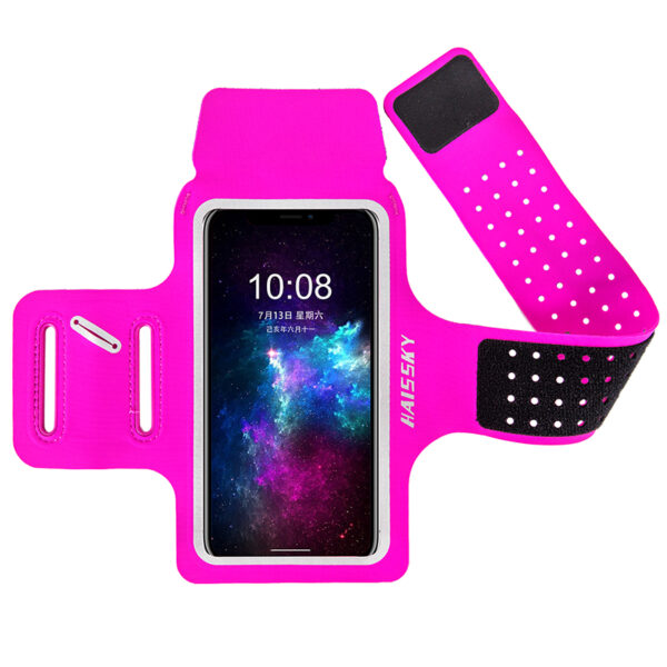Haissky Breathable Mesh Running Armband | Key Card Compartment | Reflective Strips for Night Runs