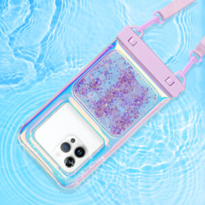 Floating Waterproof Pouch | 30m Deep Waterproof | Glitter Color Design | Touchscreen & Photo | Swimming Snorkeling Must-Have