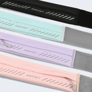 Macaron Color Marathon Belt - Breathable Walking Phone Pouch with Key Slot
