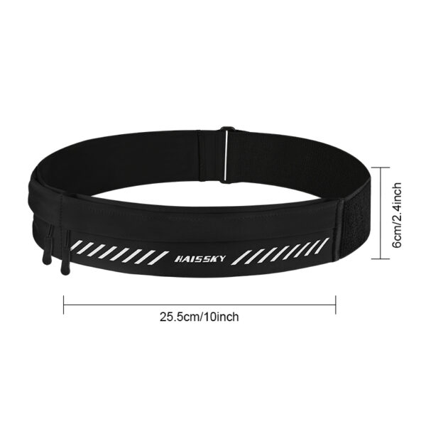 Dual-Pocket Running Belt | Macaron Colors | Sweatproof & Reflective | Marathon Cycling Fitness Walking | Phone + Essentials Storage - Image 10