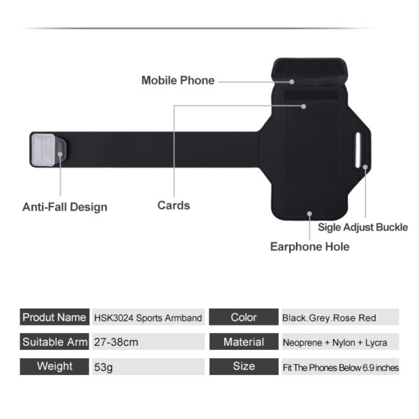 Haissky Professional Running Armband | Sweat-Proof Touch Window | Anti-Slip Buckle | Marathon-Level Sturdy Support - Image 7