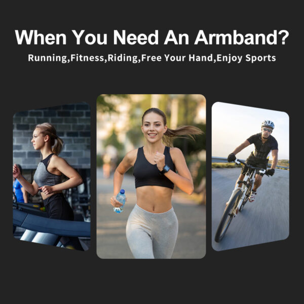 Haissky Professional Running Armband | Sweat-Proof Touch Window | Anti-Slip Buckle | Marathon-Level Sturdy Support - Image 6