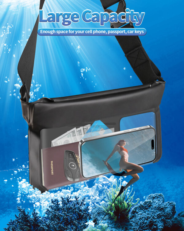 IPX8 Waterproof Waist Pack | Dive-Grade Sealing | HD Touchscreen | Multi-Color | Adjustable Strap - Image 2