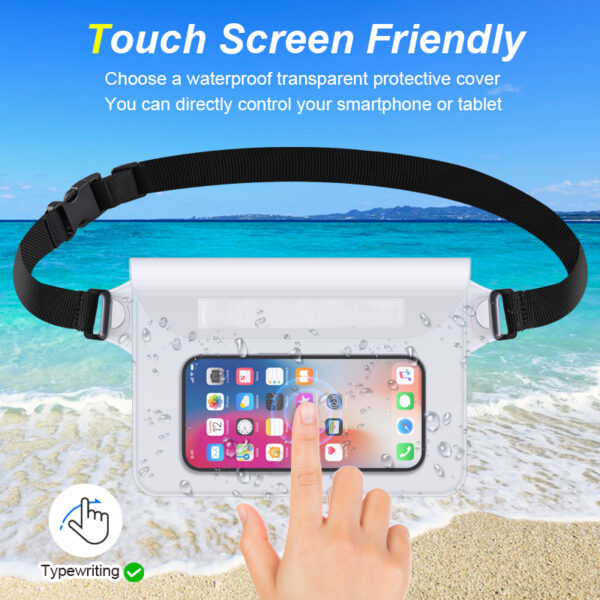 IPX8 Waterproof Waist Pack | 100% Submersible | Buckle Quick-Release | Swimming Cycling | 6.9" Phone Case - Image 6
