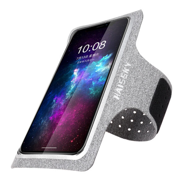Haissky Breathable Mesh Running Armband | Key Card Compartment | Reflective Strips for Night Runs - Image 3