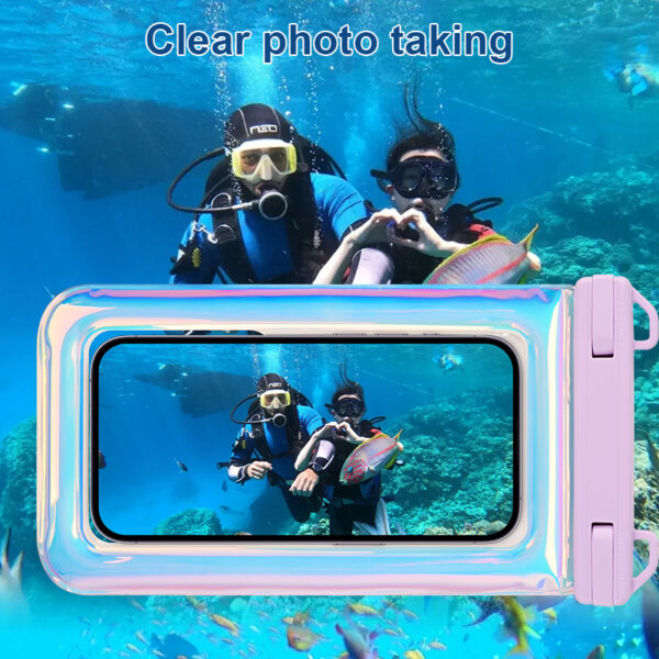 Floating Waterproof Pouch | 30m Deep Waterproof | Glitter Color Design | Touchscreen & Photo | Swimming Snorkeling Must-Have - Image 4