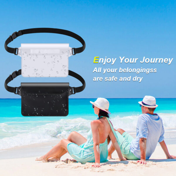 IPX8 Waterproof Waist Pack | 100% Submersible | Buckle Quick-Release | Swimming Cycling | 6.9" Phone Case - Image 8