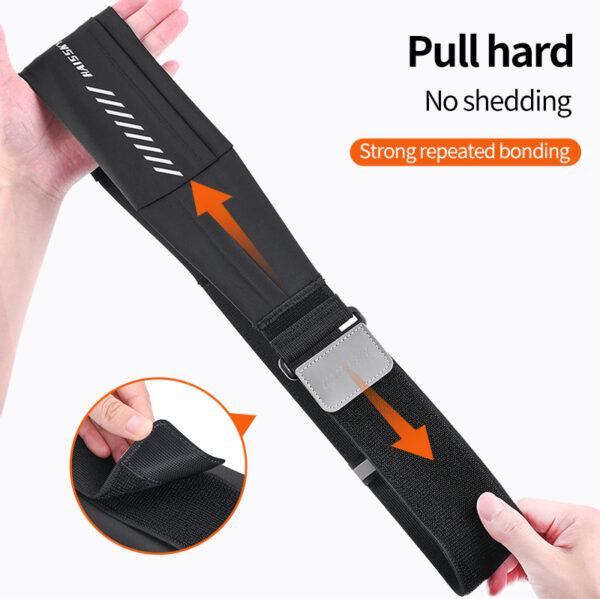 Sweatproof Waist Pack | Waterproof PU Lining | Fits All Phones | 3-Zone Storage | Breathable Hook-Loop - Image 4