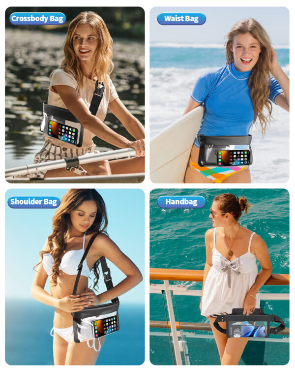 IPX8 Waterproof Waist Pack | Dive-Grade Sealing | HD Touchscreen | Multi-Color | Adjustable Strap - Image 8