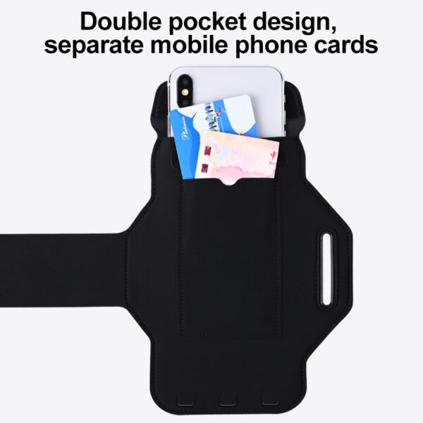 Haissky Professional Running Armband | Sweat-Proof Touch Window | Anti-Slip Buckle | Marathon-Level Sturdy Support - Image 3