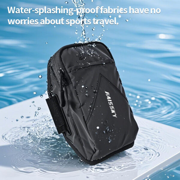 7" Universal Armband | Dual-Layer Storage | Laser Reflective | Cycling Running Commute - Image 7