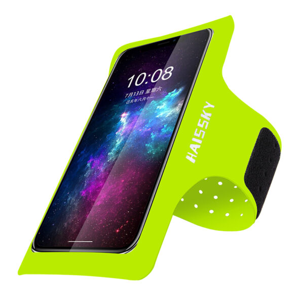 Haissky Breathable Mesh Running Armband | Key Card Compartment | Reflective Strips for Night Runs - Image 2