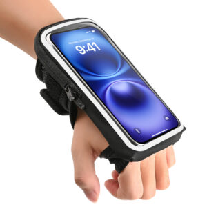 Armband & Wristband 2-in-1 | Touchscreen Friendly | Adjustable Strap | Sweatproof | Sports Phone Holder