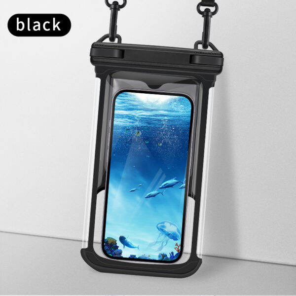 Haissky bubble waterproof bag IPX8 7.7-inch large screen double-sided touch screen anti-sinking floating swimming snorkeling mobile phone bag - Image 3
