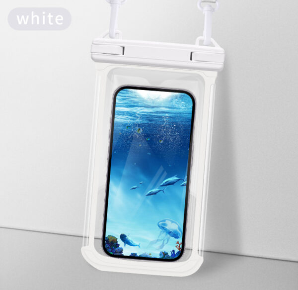 Haissky bubble waterproof bag IPX8 7.7-inch large screen double-sided touch screen anti-sinking floating swimming snorkeling mobile phone bag - Image 2