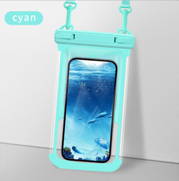 Haissky bubble waterproof bag IPX8 7.7-inch large screen double-sided touch screen anti-sinking floating swimming snorkeling mobile phone bag