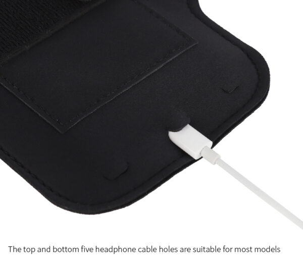 Running Armband | Touchscreen & Sweatproof | Holds Cards/Cash/Phone | Wired Headphone Port | Splash Resistant - Image 6