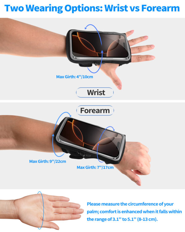 Armband & Wristband 2-in-1 | Touchscreen Friendly | Adjustable Strap | Sweatproof | Sports Phone Holder - Image 5