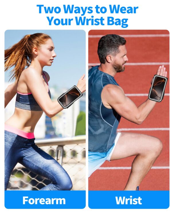 Armband & Wristband 2-in-1 | Touchscreen Friendly | Adjustable Strap | Sweatproof | Sports Phone Holder - Image 2