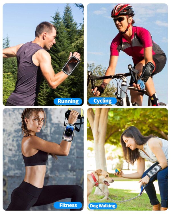 Armband & Wristband 2-in-1 | Touchscreen Friendly | Adjustable Strap | Sweatproof | Sports Phone Holder - Image 7
