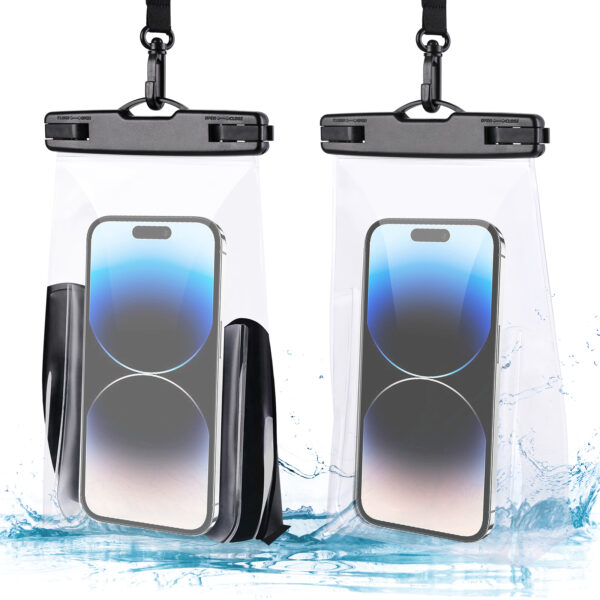 Haissky Wave Pattern Waterproof Bag (9-inch Capacity) | IPX8 All-Day Waterproof | Includes Phone, Keys, and Sunscreen - Image 3