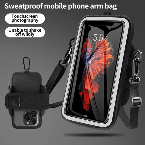 Haissky Dual-Mode Sports Wristlet | Switch Between Neck and Wristband | Sweat-Proof, Touch-Control, Suitable for Hiking and Cycling - Image 4