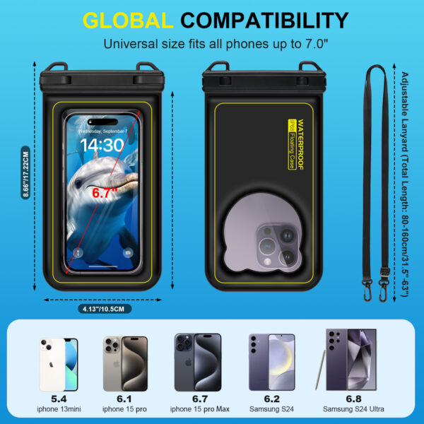 Haissky Bear Waterproof Bag 6.7-inch | IP68 Waterproof | Back Camera Window | Sponge Floating Design | Essential for Swimming and Diving - Image 8
