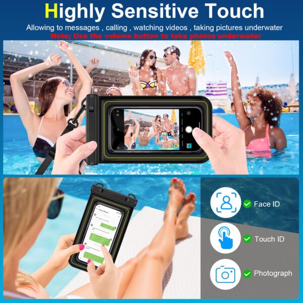 Haissky Bear Waterproof Bag 6.7-inch | IP68 Waterproof | Back Camera Window | Sponge Floating Design | Essential for Swimming and Diving - Image 3