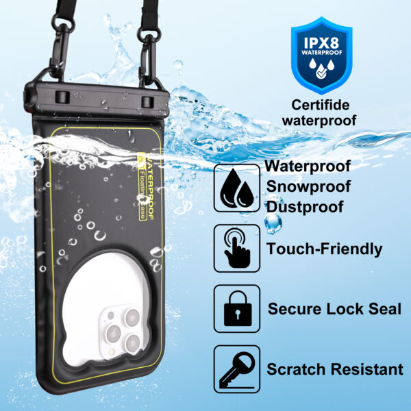 Haissky Bear Waterproof Bag 6.7-inch | IP68 Waterproof | Back Camera Window | Sponge Floating Design | Essential for Swimming and Diving - Image 2
