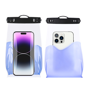 Haissky Wave Pattern Waterproof Bag (9-inch Capacity) | IPX8 All-Day Waterproof | Includes Phone, Keys, and Sunscreen