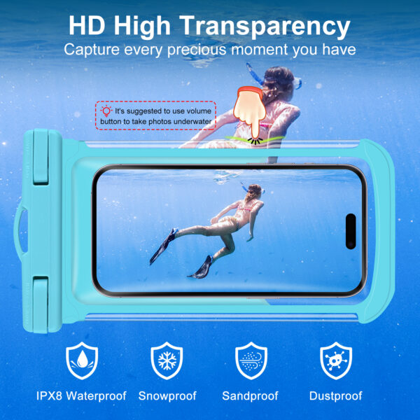 Haissky Polar Waterproof Bag | 7.5-inch Touchscreen | IPX8 Waterproof, Snowproof, and Dustproof | Skiing, Climbing, and Rafting Gear - Image 4